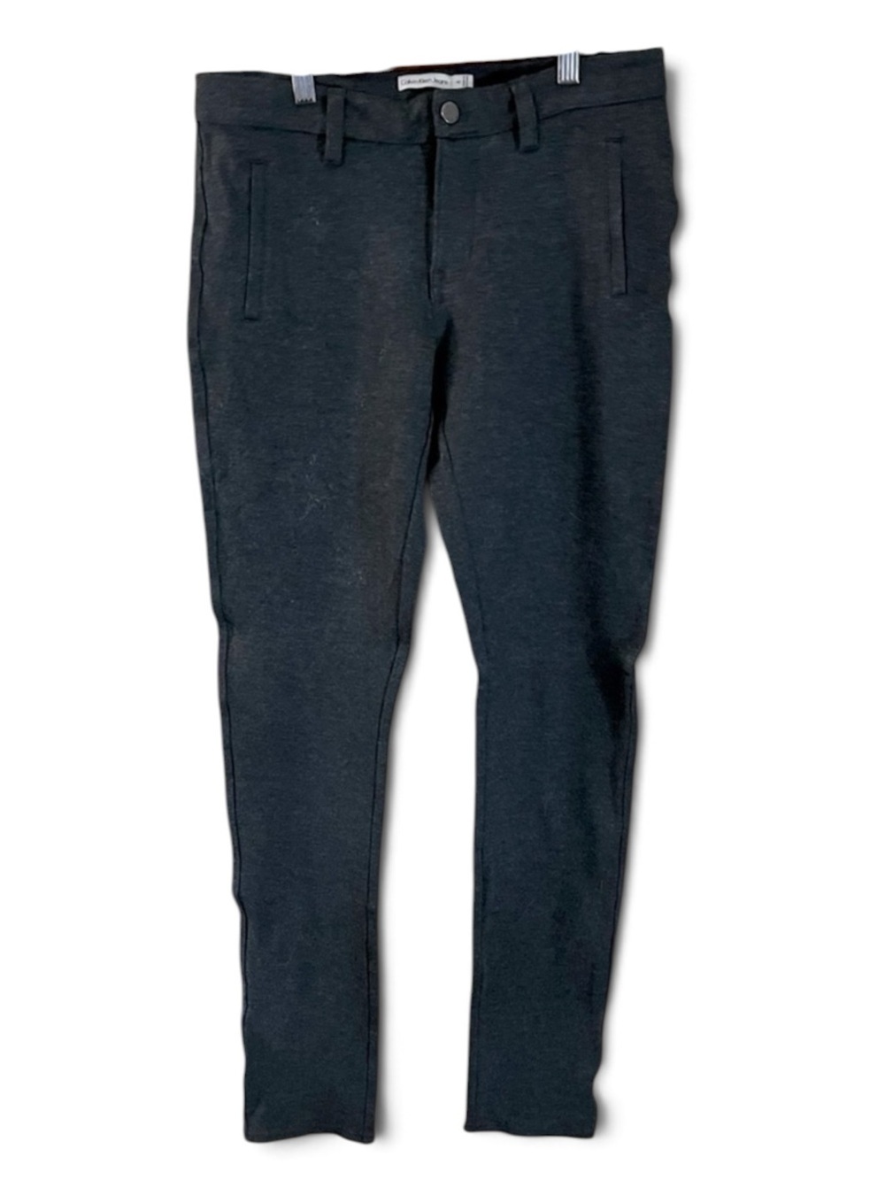 Calvin Klein Charcoal Grey Soft Stretch Straight Jeans